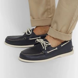 Navy blue Sperry boat shoes size 13 Leather Authentic Original vintage 2009